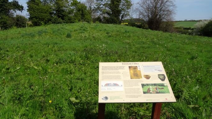 The hill with information panel